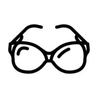 lunettes de soleil accessoire ligne icône illustration vectorielle vecteur