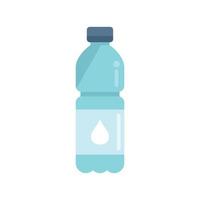 vecteur plat d'icône de bouteille d'eau. eau minérale
