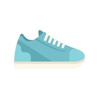 vecteur plat d'icône de sneaker de pied. chaussure de sport