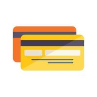 vecteur plat d'icône de carte de crédit. paiement des finances