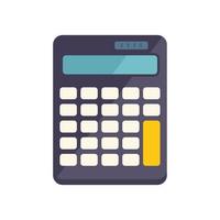 vecteur plat d'icône de calculatrice de finances. paiement bancaire