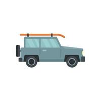 sup surf jeep icône vecteur plat. panneau de support