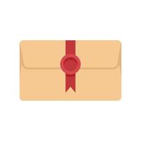 vecteur plat d'icône de message d'enveloppe. lettre de courrier