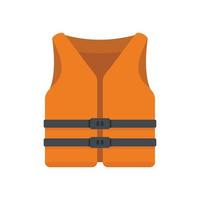 vecteur plat d'icône de gilet de sauvetage. gilet de sauvetage