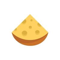 icône de fromage feta, style plat vecteur
