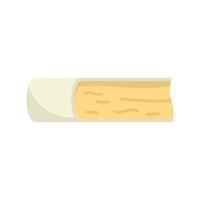icône de lait de fromage, style plat vecteur