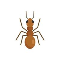 icône de fourmi mignonne, style plat vecteur