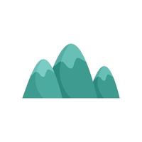vecteur plat d'icône de montagne de slovénie. affiche de voyage