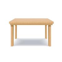 table en bois brun 3d détaillée réaliste. vecteur