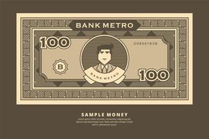 Exemple d'illustration d'argent