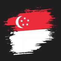 vecteur de drapeau splash singapour