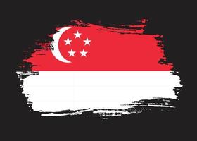 nouveau vecteur de drapeau abstrait de singapour