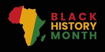 mois de l'histoire des noirs février 2023 bannière créative moderne, signe, concept de design, publication sur les réseaux sociaux, modèle avec fond africain rouge, vert et jaune vecteur