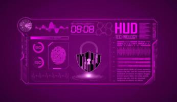 fond décran de technologie hud moderne vecteur