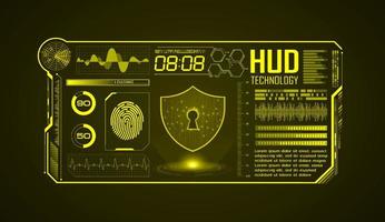 fond décran de technologie hud moderne vecteur