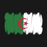 pinceau drapeau algérien vecteur