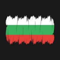 brosse drapeau bulgarie vecteur