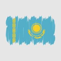 brosse drapeau kazakhstan vecteur