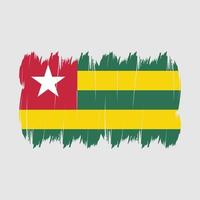 brosse drapeau togo vecteur