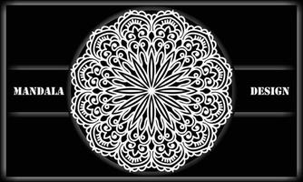 ornement noir et blanc. conception de mandalas. conception de fond abstrait. vecteur