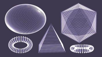 vecteur de structure moléculaire. connexion numérique. conception scientifique. grille de molécules abstraites. illustration