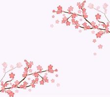 jolies branches de cerisier vecteur