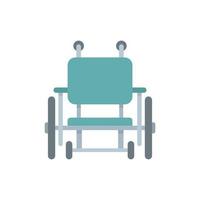 icône de fauteuil roulant, style plat vecteur