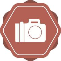 icône de vecteur de glyphe de caméra unique