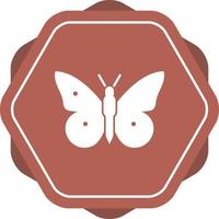 icône de vecteur de glyphe de papillon unique