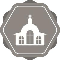 icône de glyphe vecteur belle église
