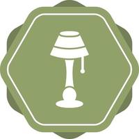 lampe avec icône de vecteur de support