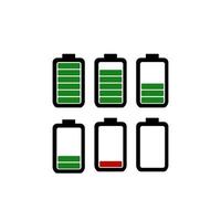 illustration de batterie pour logo ou icône vecteur