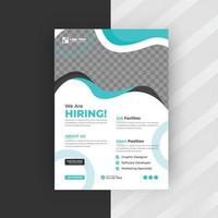 nous embauchons la conception de flyers pour les offres d'emploi vecteur