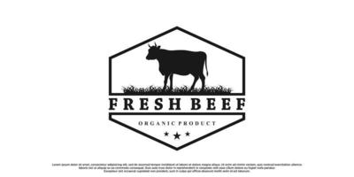 création de logo emblème de ferme avec concept unique vecteur premium partie 2