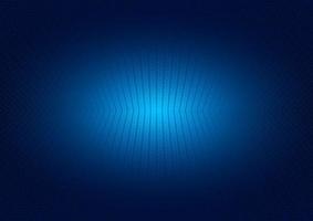 grille de perspective abstraite sur fond bleu brillant vecteur