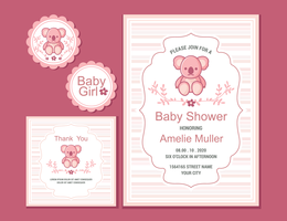 Babyshower Illustration vectorielle vecteur