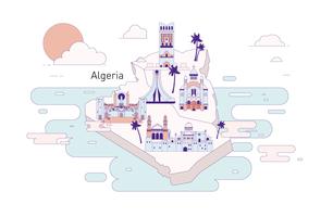 Vecteur de l'Algérie