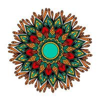 mandala de fleurs pour cartes, gravures et livres à colorier vecteur