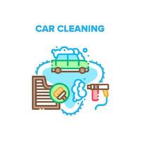 illustration de couleur de concept de vecteur de nettoyage de voiture