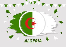 Brosse drapeau Algérie vecteur