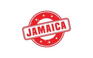 Timbre de la Jamaïque en caoutchouc avec style grunge sur fond blanc vecteur