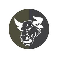 logo de taureau abstrait illustrations vectorielles logo d'icône de conception vecteur