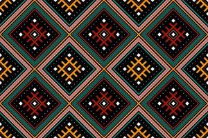 motif traditionnel géométrique ethnique oriental harmonieux pour le fond, tapis, papier peint, vêtements, emballage, batik, tissu, image vectorielle, illustration, style de broderie. vecteur