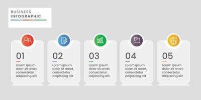 conception de modèle d'infographie d'entreprise vecteur