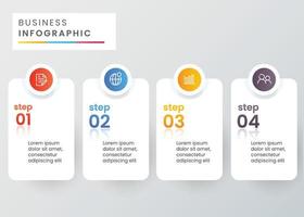 conception de modèle d'infographie de concept d'entreprise vecteur