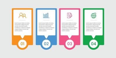 conception de modèle de bannière infographique entreprise vecteur