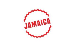 Timbre de la Jamaïque en caoutchouc avec style grunge sur fond blanc vecteur