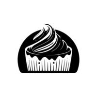 logo de gâteau bien conçu. bon pour la typographie. vecteur