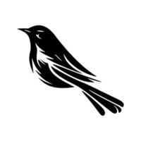 logo magnifiquement conçu avec un oiseau. bon pour les tirages. vecteur
