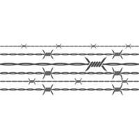 illustration vectorielle de fil de fer barbelé vecteur